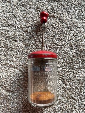 Vintage 1940s Anchor Hocking 1 1/2 Cup Food Chopper